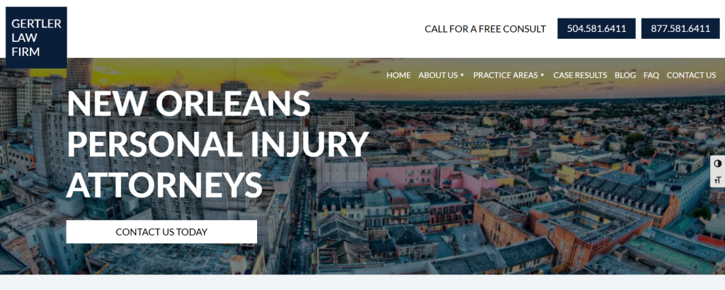 New Orleans Personal Injury Law Firms, Gertler Law Firm