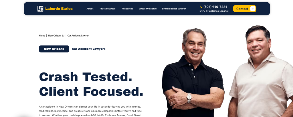New Orleans Car Accident Law Firms, Laborde Earles