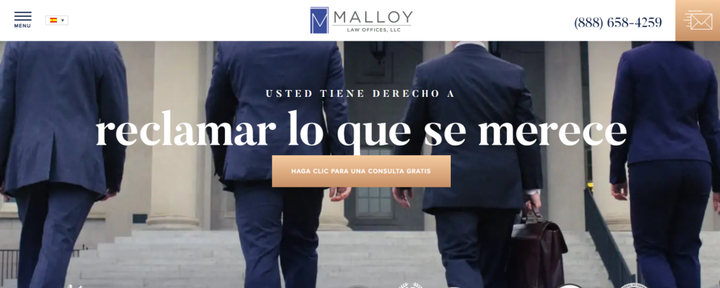 mejores firmas de abogados de resbalones y caídas mejor valoradas en Baltimore según reseñas de clientes, Malloy Law