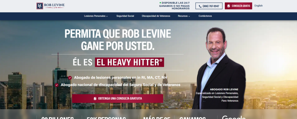 mejor abogado de lesiones personales en Boston para casos de accidentes de auto, Rob Levine Law