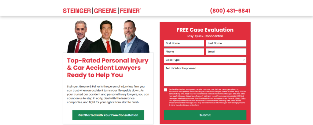 Florida Car Accident Law Firms, Steinger Green Feiner law firm