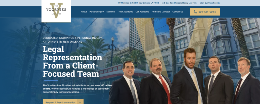 New Orleans Personal Injury Law Firms, Voorhies Law Firm
