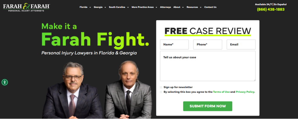 Florida Car Accident Law Firms, Farah & Farah