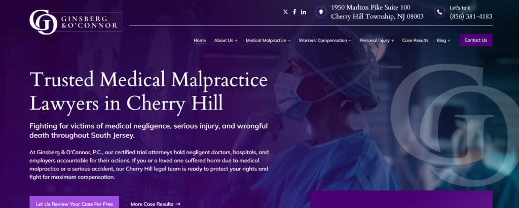 Best Wrongful Death Law Firms in Baltimore, Ginsberg & O'Connor