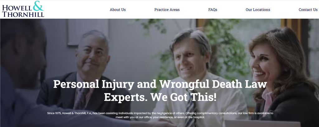 Lakeland personal injury law firms, Howell & Thornhill, P.A.