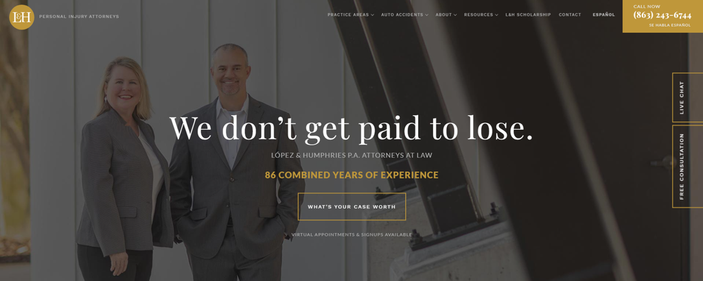 Lakeland personal injury law firms, Lopez & Humphries, P.A.