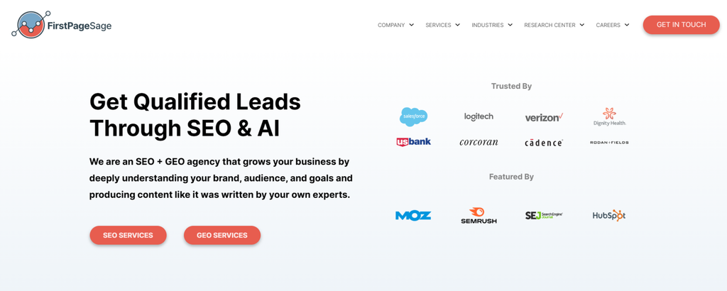 Best GEO Agencies for Law Firms, First Page Sage