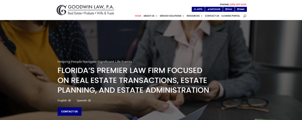 Best Estate Planning Attorneys in Florida, Goodwin Law P.A.