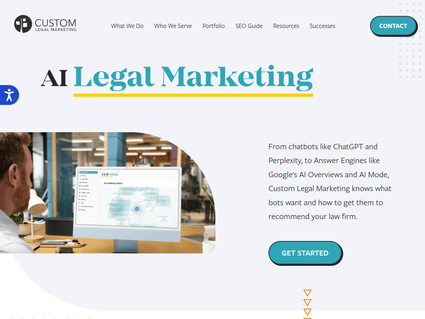 Custom Legal Marketing AI legal marketing service page