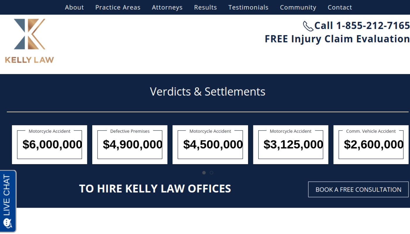Kelly Law Offices nursing home abuse and neglect page, Indiana