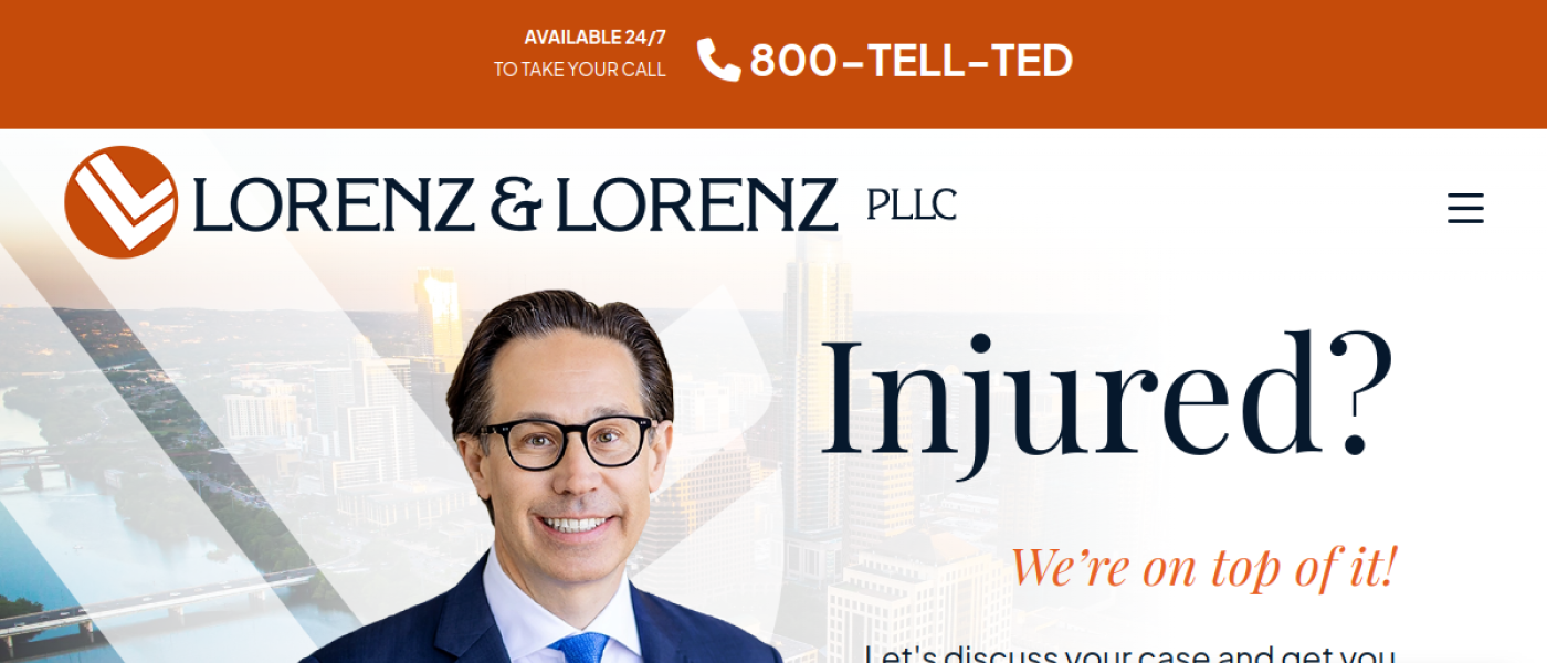 Lorenz and Lorenz Austin accident and injury lawyers homepage